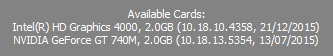 Identify Your Graphics Cards