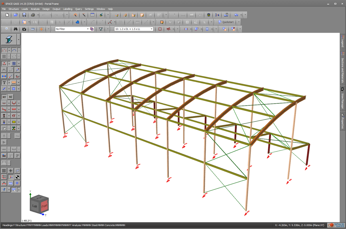 3D structural modeling interface