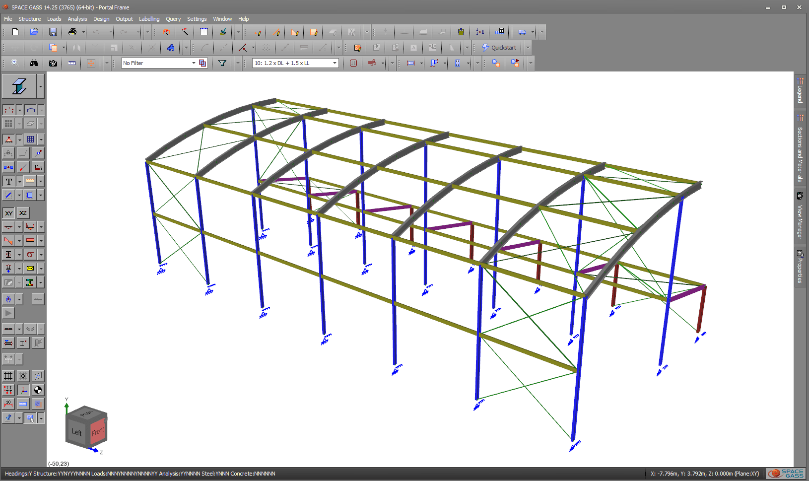 Space Gass 3D Analysis